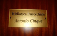 Inaugurazione Biblioteca Parrocchiale